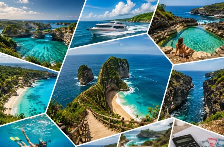 Nusa Penida day trip guide showing costs for the boat, driver and entrance fees